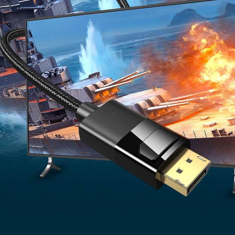 DisplayPort 1.4 extension cable supports 8K@60Hz, 4K@144Hz, 2K@165Hz, Laptop PC Gaming Monitor - Image 2