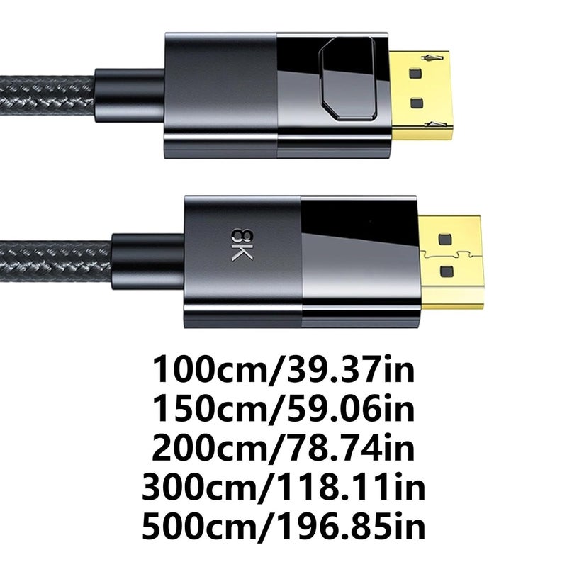 DisplayPort 1.4 extension cable supports 8K@60Hz, 4K@144Hz, 2K@165Hz, Laptop PC Gaming Monitor - Image 4