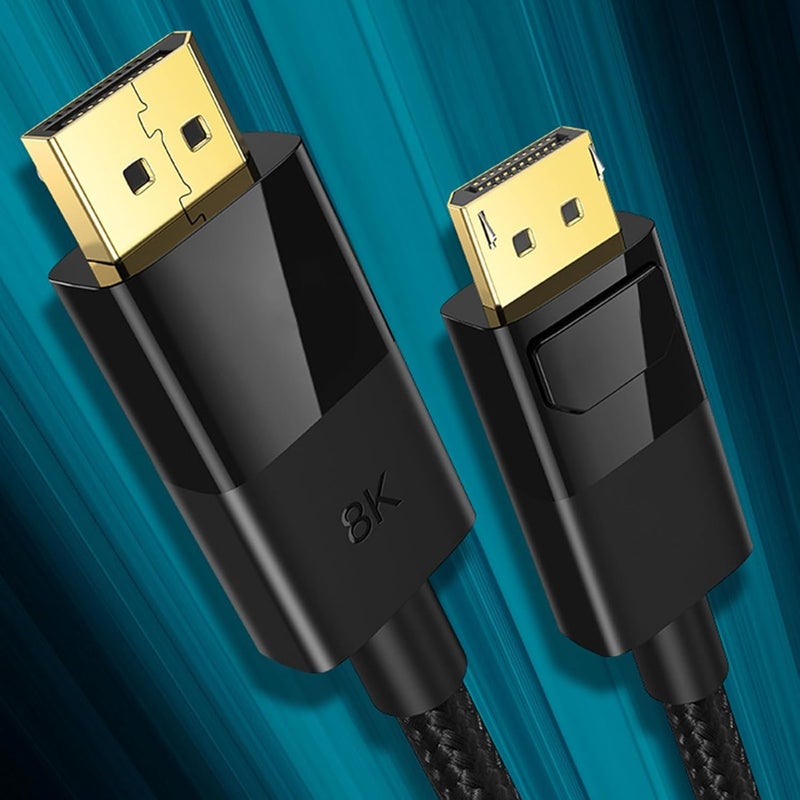 DisplayPort 1.4 extension cable supports 8K@60Hz, 4K@144Hz, 2K@165Hz, Laptop PC Gaming Monitor - Image 3
