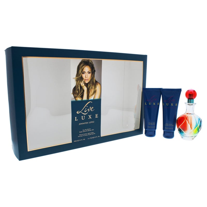 Jennifer Lopez Live Luxe By Jennifer Lopez for Women - 3 Pc Gift Set 3.4oz Edp Spray, 2.5oz Shower Gel, 2.5oz Body Lotion, 3count - Image 3
