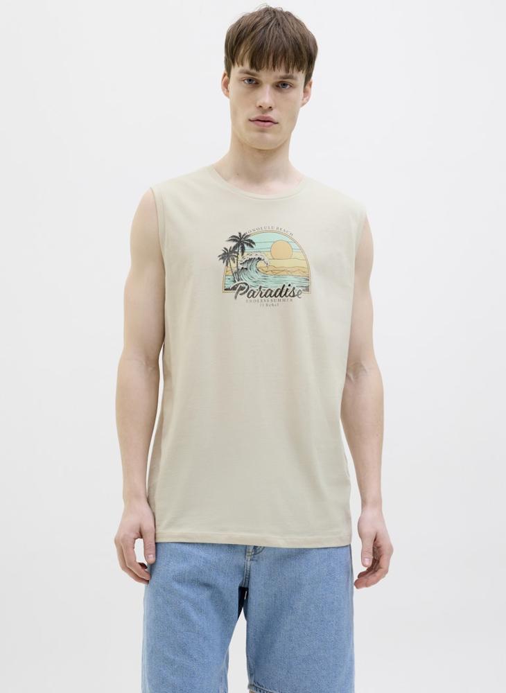 JJ Rebel Crew Neck Sleeveless T-Shirt  - Image 1