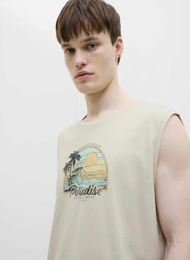 JJ Rebel Crew Neck Sleeveless T-Shirt  - Image 3