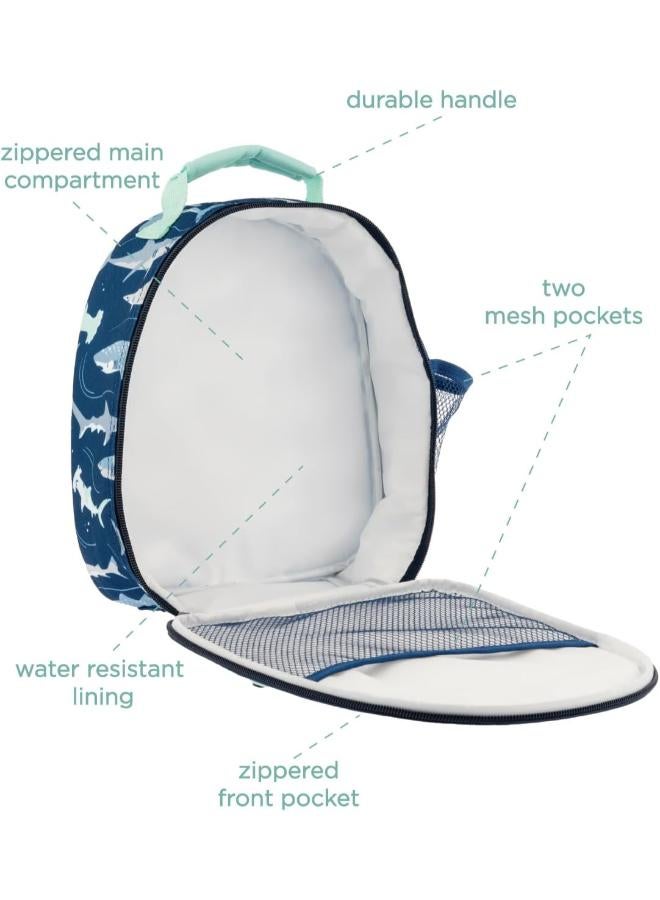 ستيفن جوزيف حقيبة غداء مطبوعة بطبعة سمكة قرش - Image 3