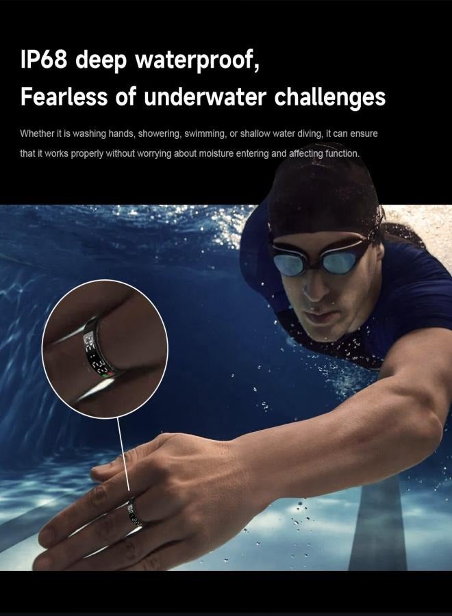 Smart Ring Health Tracker, Anillo Inteligente para Hombre, Health Rings for Women  Men, Long Lasting Batteries Sleep Ring, Waterproof Fitness Tracker