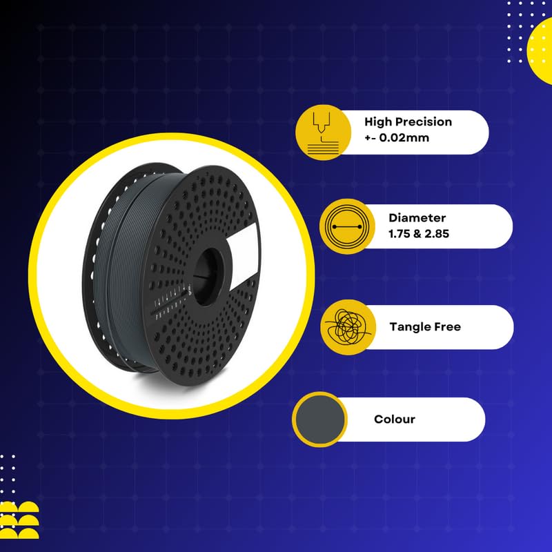 Scribbl3d Premium TPU 1.75mm 3D Printing Filament| Dimensional Accuracy +- 0.02mm| (Spacial Grey) - Image 5