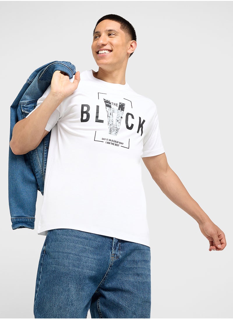 Seventy Five Basics Printed T-Shirt  - Image 1