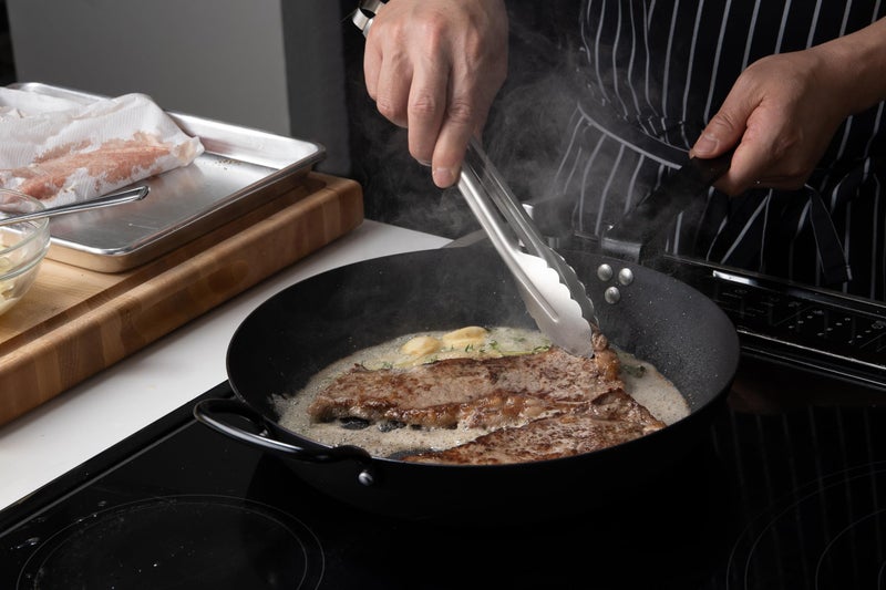 Cuisipro 12-Inch Stainless Steel Locking Tongs - Image 1