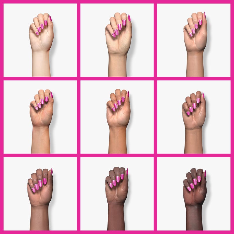 AIMEILI Soak Off U V LED Hot Pink Gel Nail Polish, Hema Free, Cruelty Free, Vegan Nail Art - Tutti Fruiti (002) 10ml - Image 4