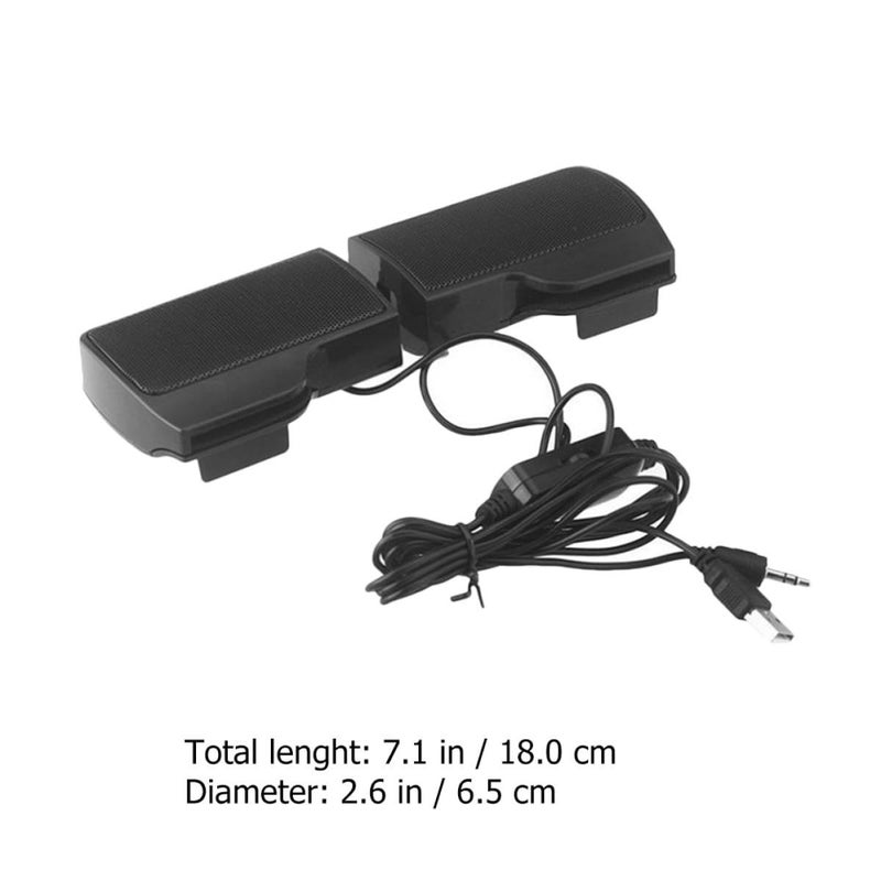 Compact Portable USB Clip-on Computer Speaker for Desktop and Laptop with 3v Power Supply for Home Office and Dormitory Use - Image 3