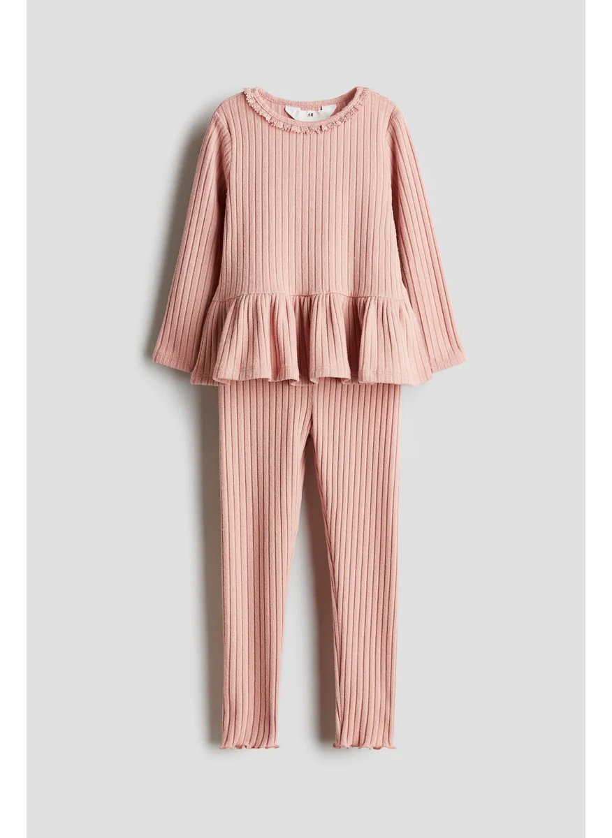 اتش اند ام 2-Piece Rib-Knit Set