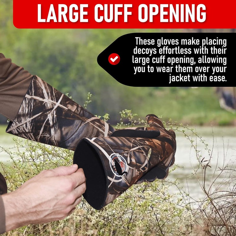 DecoyPro Insulated Camouflage Decoy Gloves — Waterproof/Cold Weather - Image 4