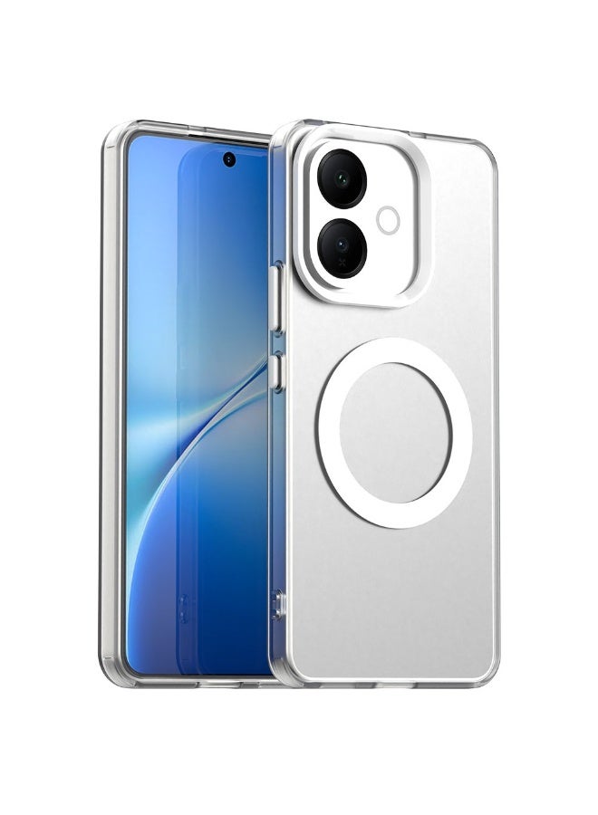تي ام جراب ألترا شيلد لـ  Vivo V60 Lite  مضاد للصدمات | جراب حماية نحيف ومقاوم للبصمات مع ماج سيف و حماية الكاميرا - أبيض - Image 1