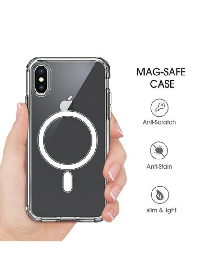 Vonk - Protection Package (4in1) Clear Magnetic Case for iPhone X with Screen Protector, Full Back Protection and Camera Lens Protector, Complete Coverage Set for Apple iPhone X - Image 1