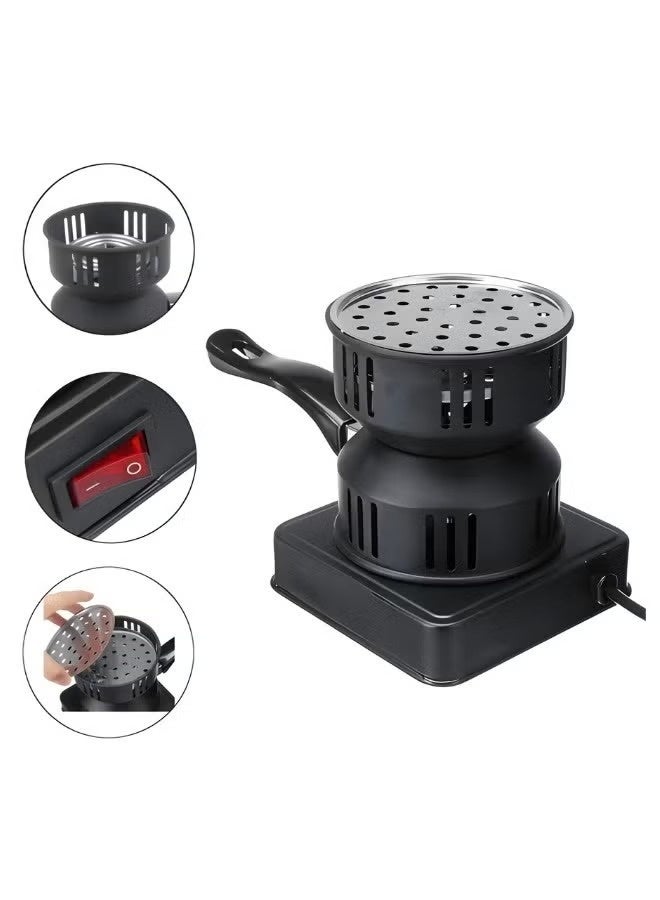 Denx Electric charcoal stove with a heat-insulated, reconfigurable side handle and high home safety (Multi-purpose electric charcoal stove) - Image 3