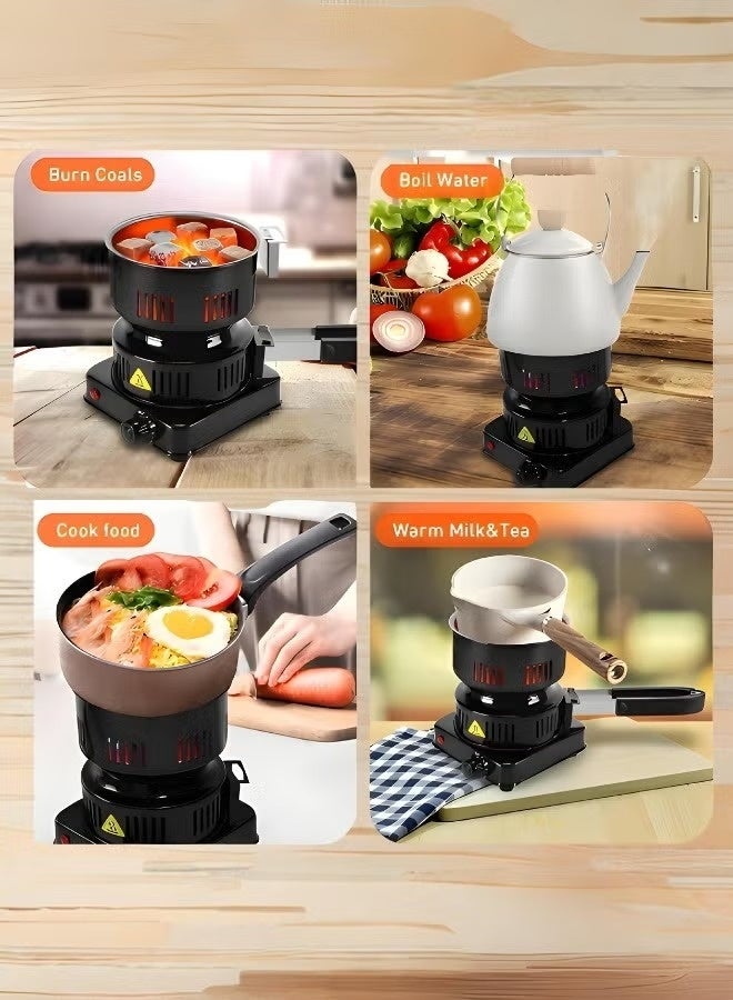 Denx Electric charcoal stove with a heat-insulated, reconfigurable side handle and high home safety (Multi-purpose electric charcoal stove) - Image 4