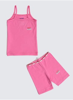 COTTONIL Pack of 2 Strap Top And Long Short Underwear Set For Girls  - Image 4