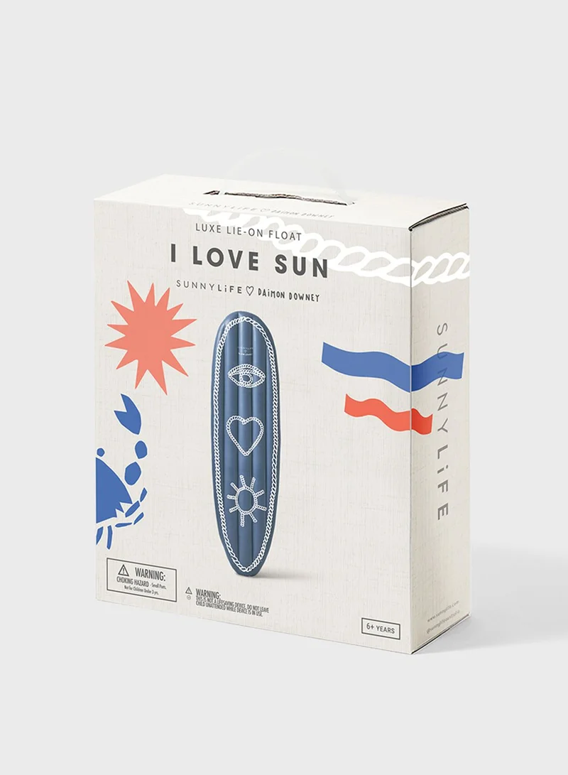 SUNNY LIFE Luxe I Love Sun Inflatable Pool Float