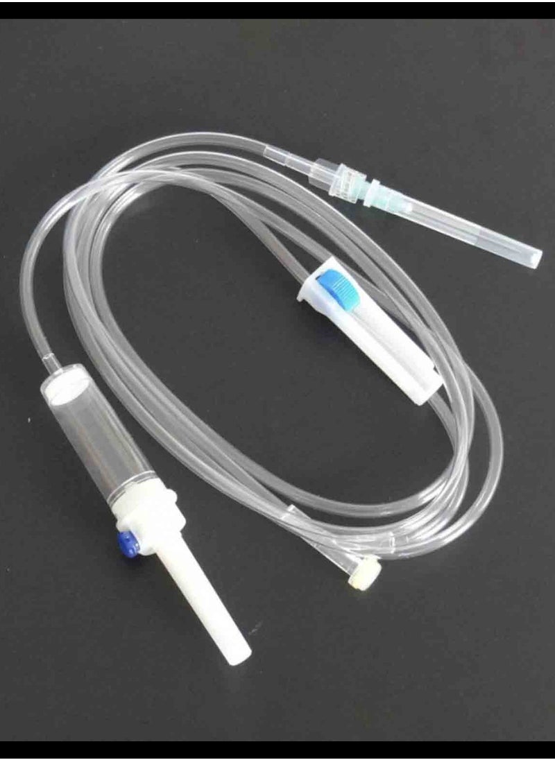 King Mariot Set of 5 | I.V. Administration Set | 20 Drops/ml, Air-Vented Spike, Transparent Drip Chamber, 21G Needle  - Image 2