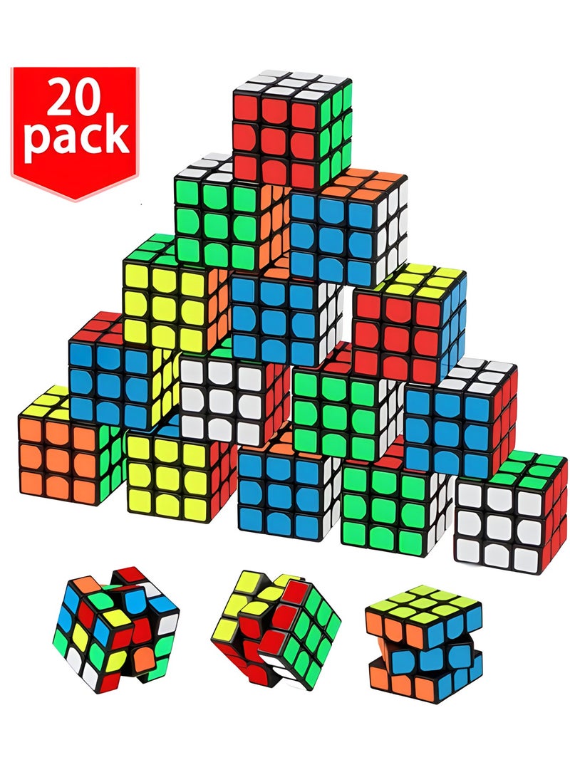 MAGIC VAULT Mini Cube Puzzle Party Favors for Kids | Magic Cube Party Puzzle Game Toys 20pcs  - Image 1