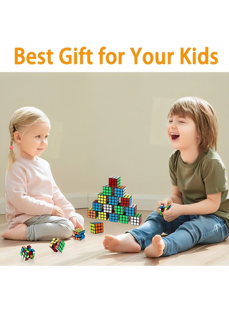Mini Cube Puzzle Party Favors for Kids | Magic Cube Party Puzzle Game Toys 20pcs