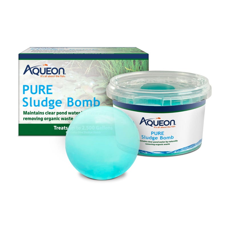 Aqueon Pure Sludge Bomb Reduces Sludge and Organic Waste in Ponds and Koi Habitats Breaks Down Muck and Clarifies Treats 2500 Gallons 1Pack - Image 2