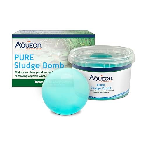 Aqueon Pure Sludge Bomb Reduces Sludge and Organic Waste in Ponds and Koi Habitats Breaks Down Muck and Clarifies Treats 2500 Gallons 1Pack - Image 1