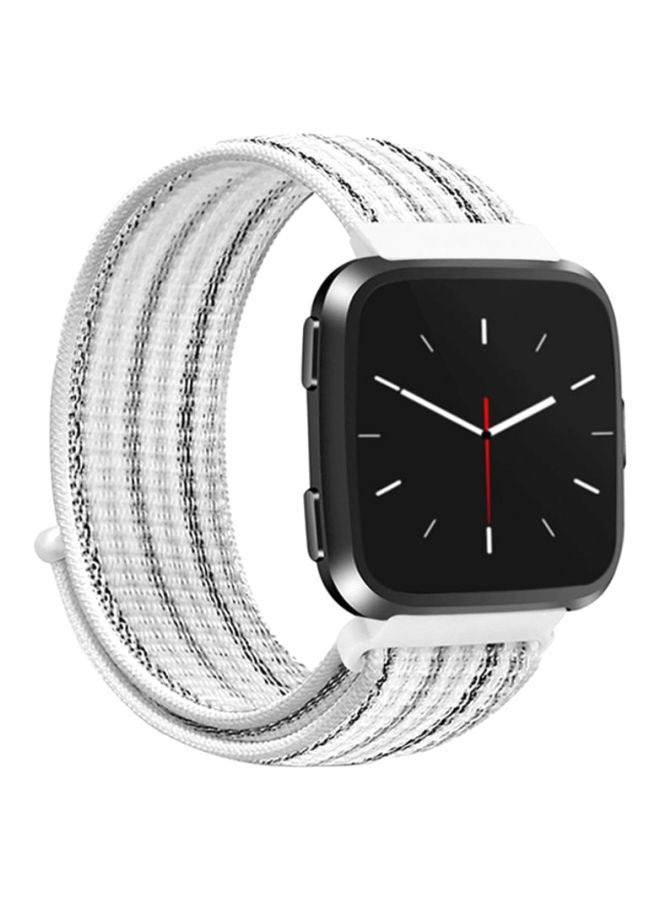 Voberry Replacment Band Strap For Fitbit Versa White/Black - Image 3