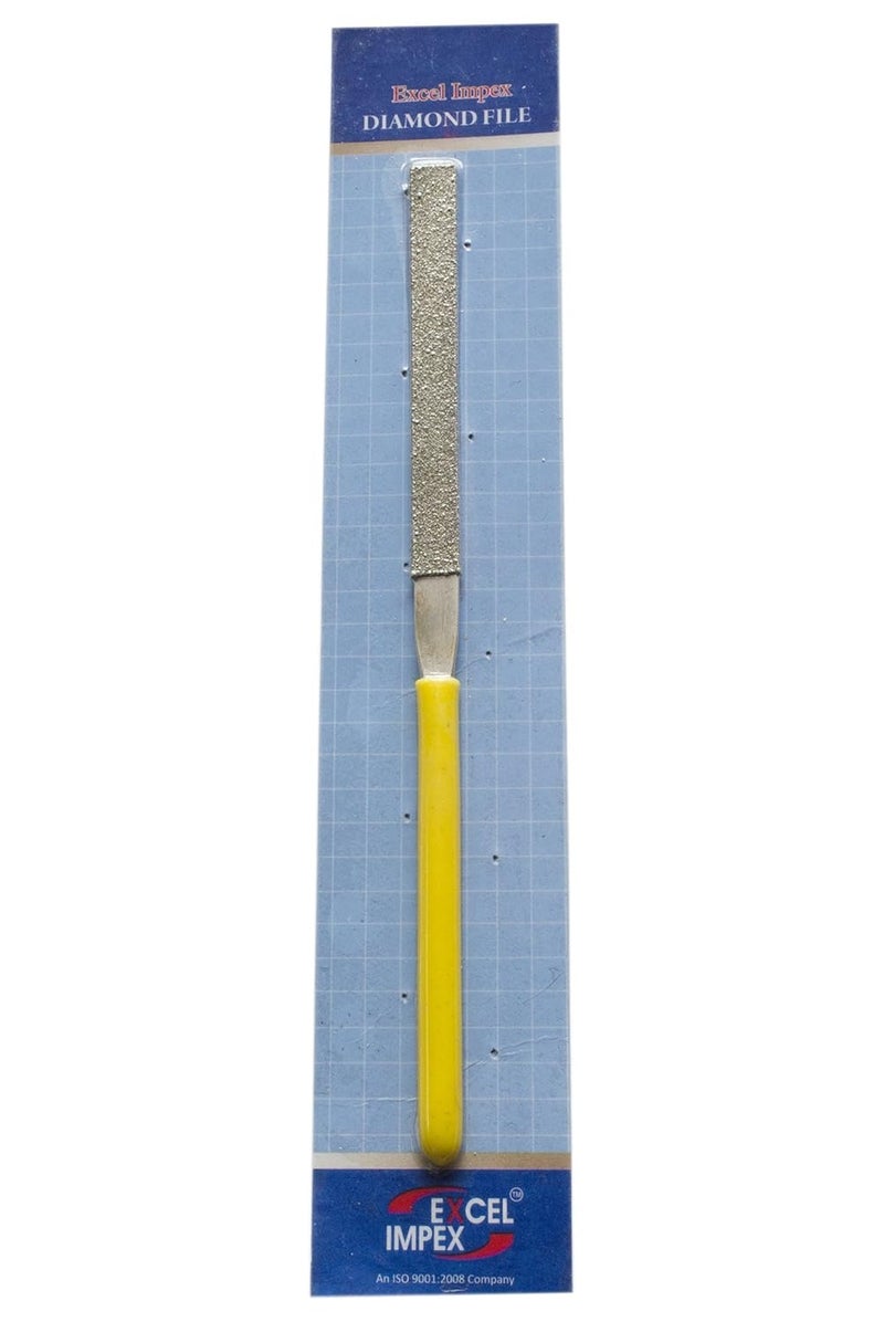 EXCEL IMPEX Excel Diamond File (Flat profile) Total length 200 mm. Diamond coating length 90 mm, Grit Size 80 US mesh - Image 2