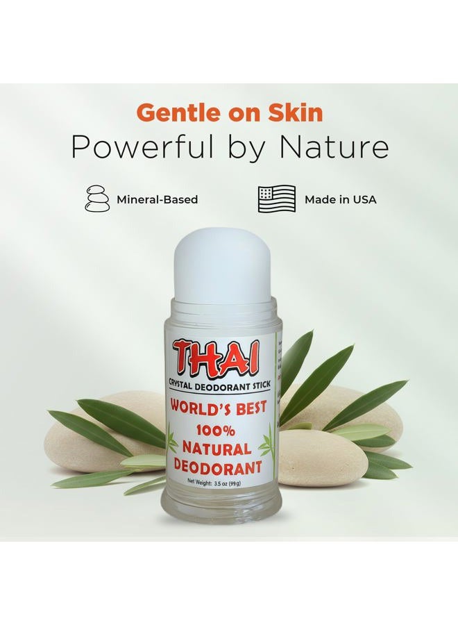 Thai Deodorant Stone Thai crystal deodorant stick, 3.5 ounce pushup (3pack) - Image 5