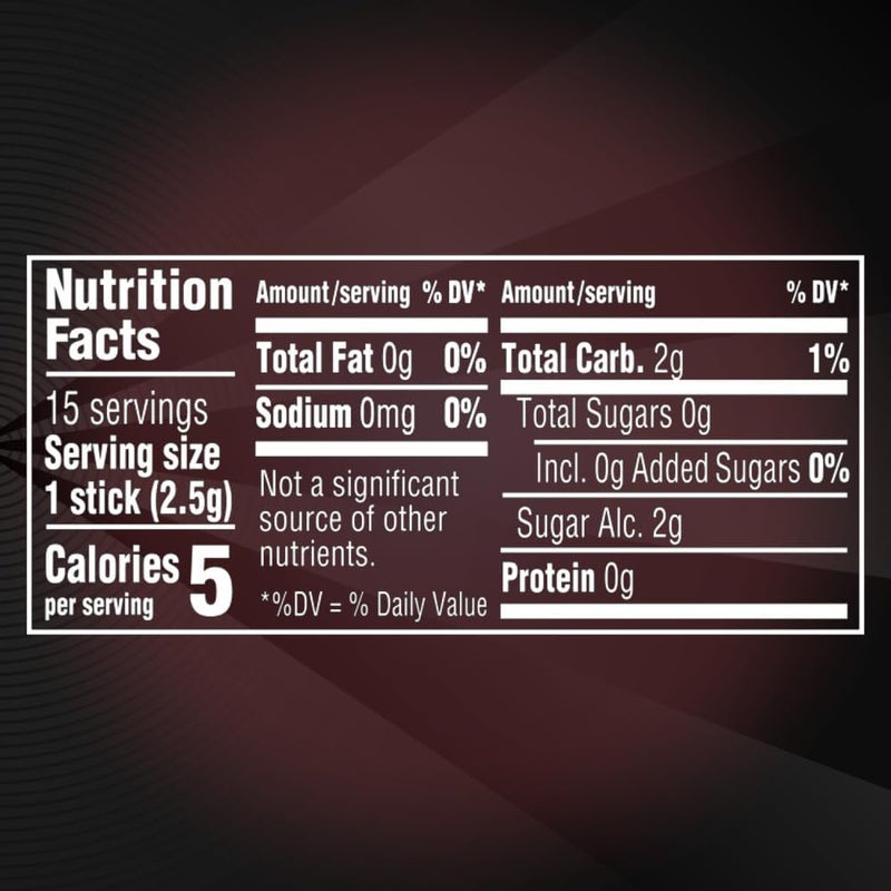 5 Gum Sour Flood Sugar Free Gum - Strawberry Flavor, 10 Packs of 15 Sticks Each - Image 2