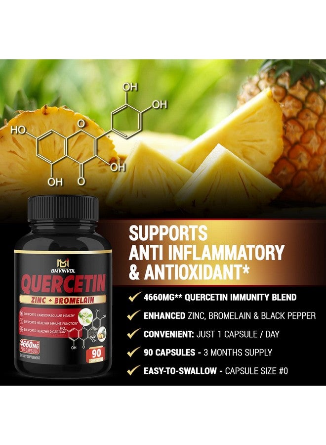 BMVINVOL BMVINVOL Quercetin Supplement - Supports Cardiovascular Health, Immune System and Antioxidant - with Bromelain, Black Pepper Extract - 3 Months Supply - Image 5
