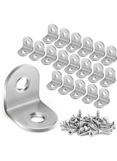 Corner Brace L Shaped Bracket, 20pcs Stainless Steel Corner Code Decorative Joint Right Angle Bracket for Shelf Supports Fixing Wood Furniture Chair Table Cabinet Bed with Screws (20x20x16mm) - pzsku/Z55E23E3197B62674AFE6Z/45/_/1720983526/d1b61a52-cdbb-4064-827c-ef7f74737317