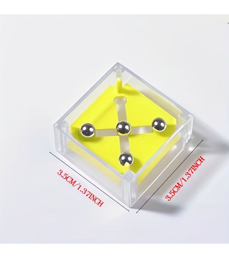 8pcs Mini Balance Ball Maze Creative Plastic Puzzle Thinking Toy Pack Random Colors Party Stocking Filler For Birthday Christmas Halloween Thanksgiving - Image 2
