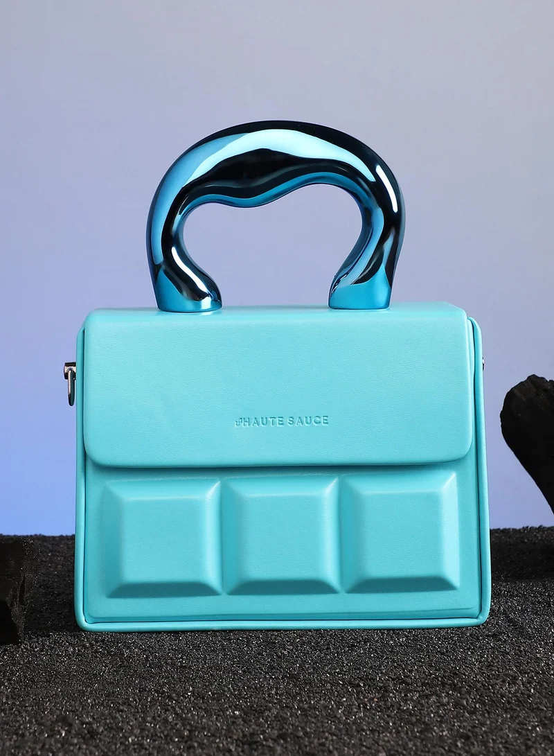 صوص هاوت حقيبة يد نسائية هاوت صوص ذا كالديرا مبطنة - أزرق سماوي