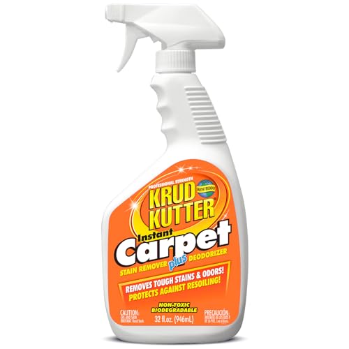 Krud Kutter CR326 Instant Carpet Cleaner/Stain Remover Plus Deodorizer Spray, 32 Fl Oz - Image 1