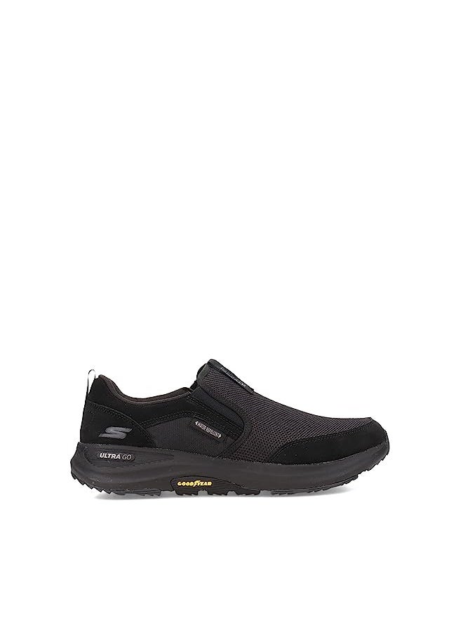 SKECHERS أحذية سكيشرز جو ووك الخارجية - أحذية رياضية سهلة الارتداء للمشي في المسارات مع وسادة هوائية من الذاكرة باللون الأسود - Image 1