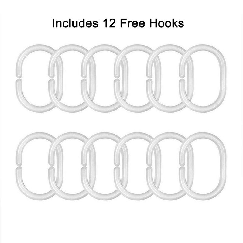 Shower Curtain Christmas Decoration Bath Curtains Waterproof Polyester Fabric Bathroom Curtains for Bathtub Showers 12 Metal Grommets and Hooks - Image 5