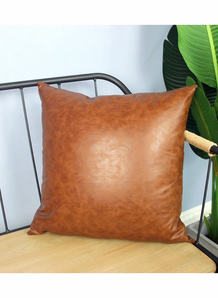 MIXDE 18x18 inch 2 PCS Leather Sofa Pillowcase - Image 4