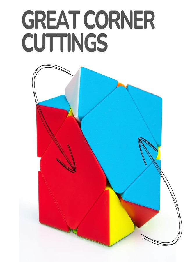 Cubelelo Drift Skewb Stickerless Speedcube Puzzle for Kids & Adults | Fast & Smooth Stress Buster | Brain-Boosting Challenge for Kids and Adults (Multicolour) - Image 4