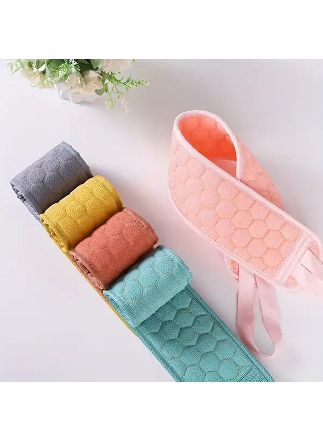 1pc Pink Exfoliating Back Scrubber And Sponge Pad For Shower Bathing Deep Cleansing Body Scrub For Men And Women - Image 5