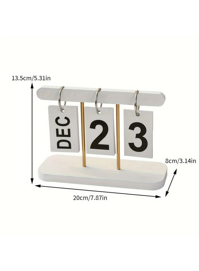 تقويم مكتب أسود ذو طراز نوردي بتصميم بسيط وديكور للمنزل والمكتب - Image 5