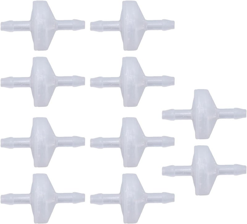 YWBL-WH 10PCS One Way Check Valve Plastic for Gas and Liquid Non Return Valve for Home Aquarium and Equipment (3mm translucent) - Image 3