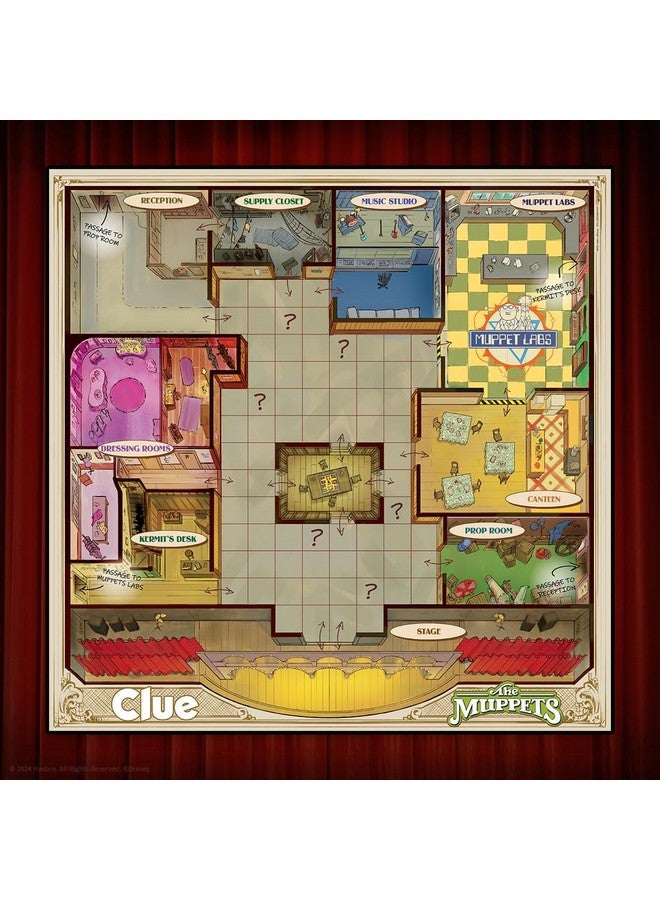 USAopoly CLUE: المابيتس، لعبة لوحية كلاسيكية، حل اللغز في مسرح المابيت مع كيرميت، فوزي، والمزيد، اكتشف من، وأين، وما هي السلاح المستخدم، منتجات المابيتس المرخصة رسمياً - Image 3
