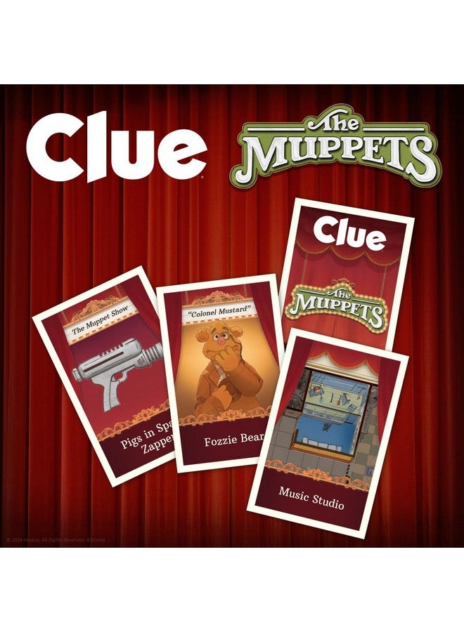 USAopoly CLUE: المابيتس، لعبة لوحية كلاسيكية، حل اللغز في مسرح المابيت مع كيرميت، فوزي، والمزيد، اكتشف من، وأين، وما هي السلاح المستخدم، منتجات المابيتس المرخصة رسمياً - Image 4