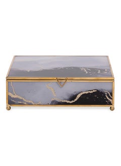Ira Jewellery Box, Black & Grey - 18x18 cm