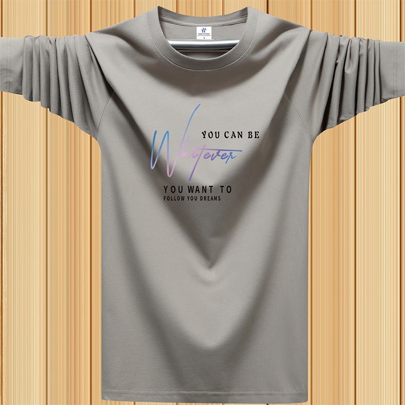 Long-Sleeved T-Shirt For Men, Autumn Clothing 2026 New Style, Inner Wear, Pure Cotton Base Shirt, Autumn Sweatshirt, Men'S Top, T-Shirt - Image 1