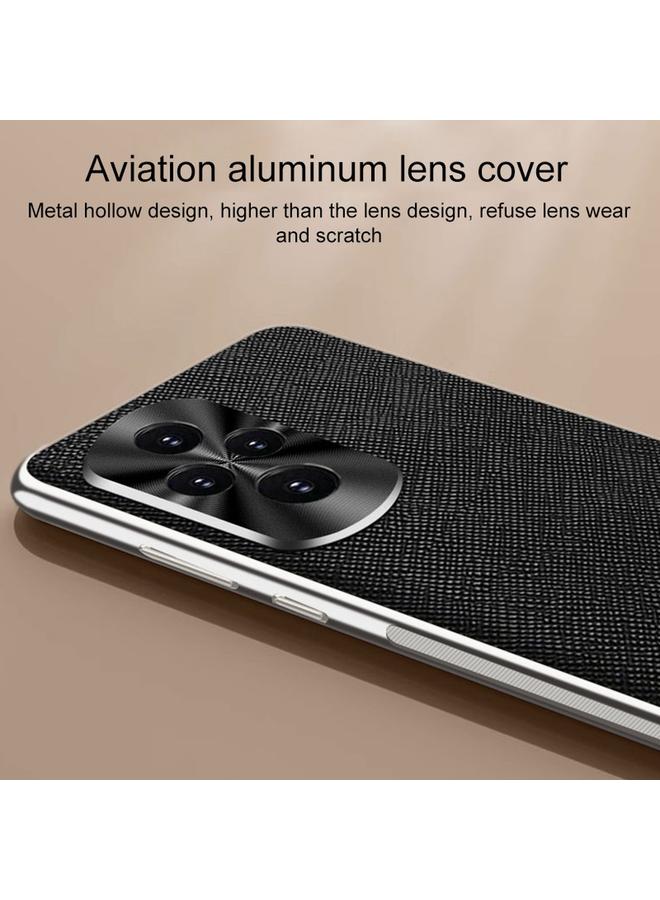 Zaboon Case For Honor 200 Silver Edge Cross Texture PU Leather Phone Case - Image 3