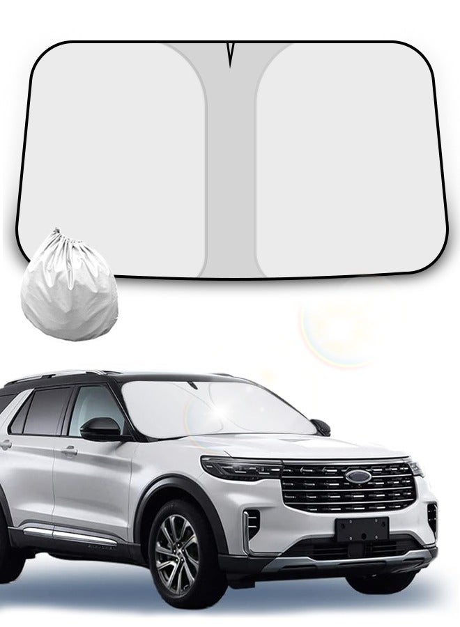 Car SunShades, Car Windshield Sunshade Sunscreen and Heat Insulation Foldable to Keep The Interior Cool, Small（140 * 70cm） - Image 1