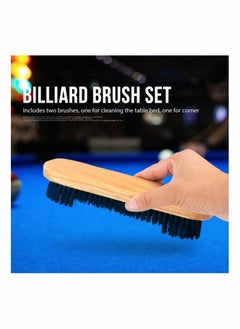 Generic 2 Pcs Billiards Pool Table Rail Brush Set,Pool Table Brush, Snooker Table Brush Set, Pool Table Felt, Pool Tables Pool Table Felt Cleaner Billiards Pool Table Accessories  - Image 4