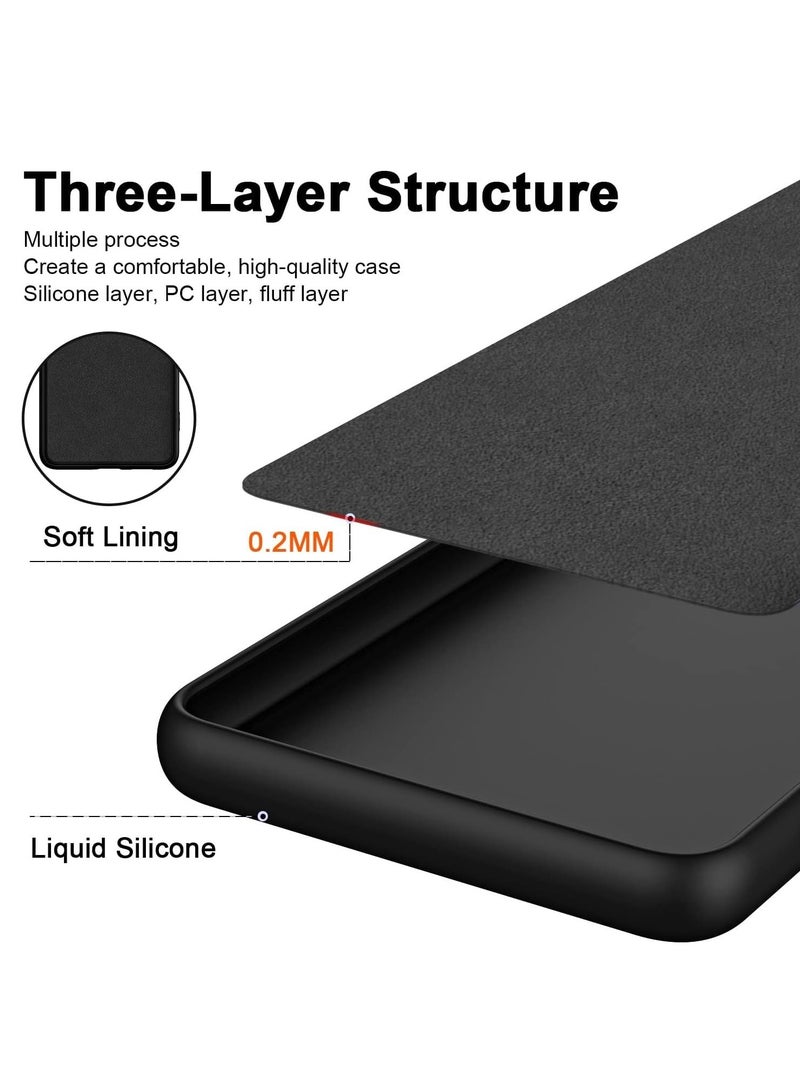 BORTONY Redmi Note 12 4G Case Cover Liquid Gel Rubber Silicone with Soft Microfiber Lining Cushion Slim Shockproof Protective Cover for Xiaomi Redmi Note 12 4G - Image 5